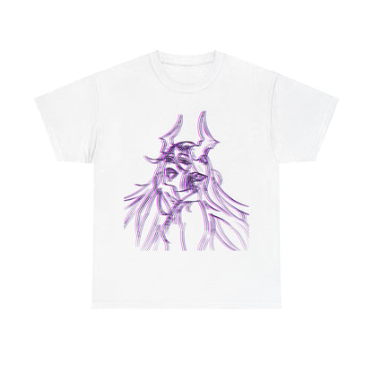 3D Rebel Anime Girl Cotton Tee