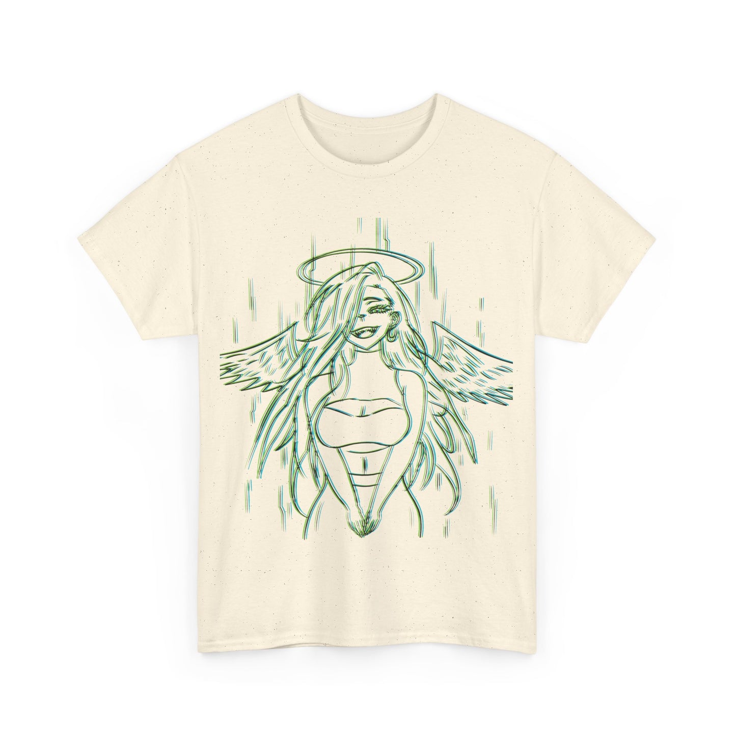 3D Anime Angel Girl Cotton Tee