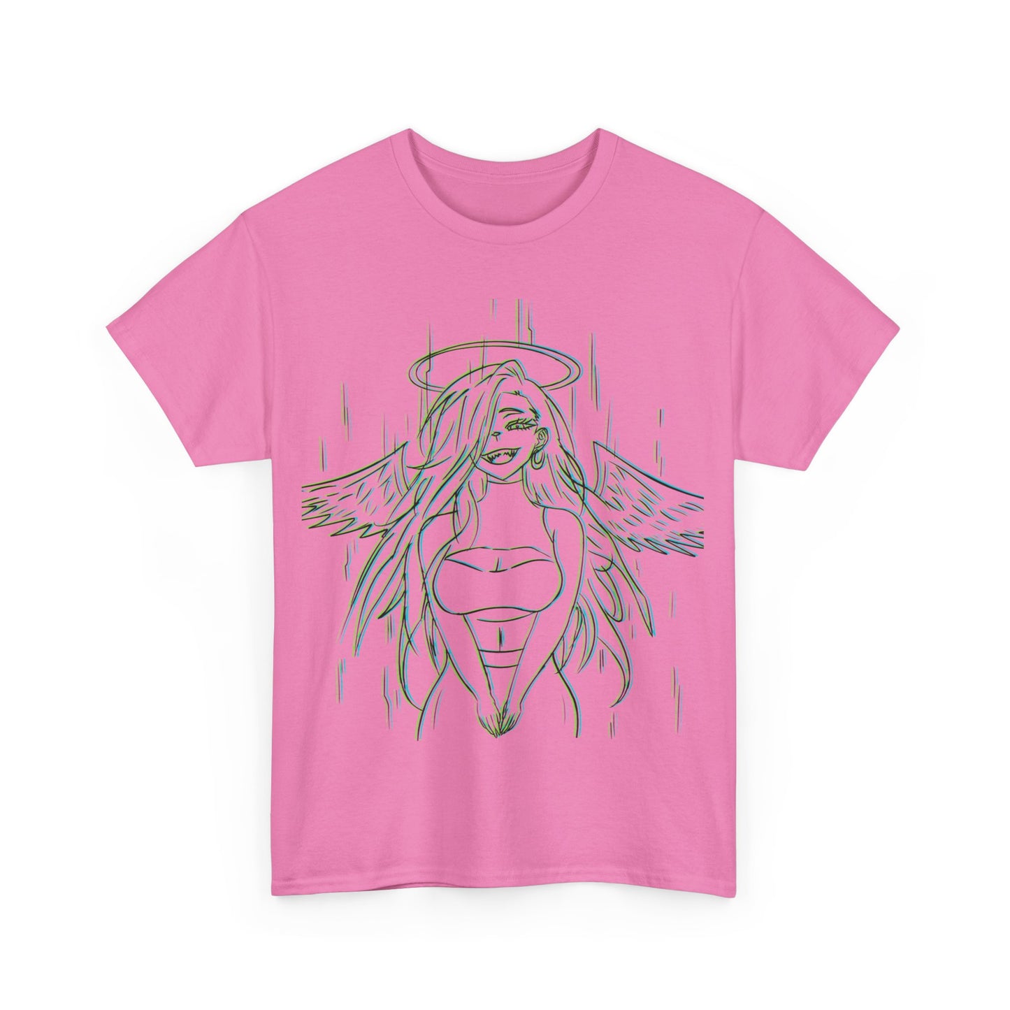 3D Anime Angel Girl Cotton Tee