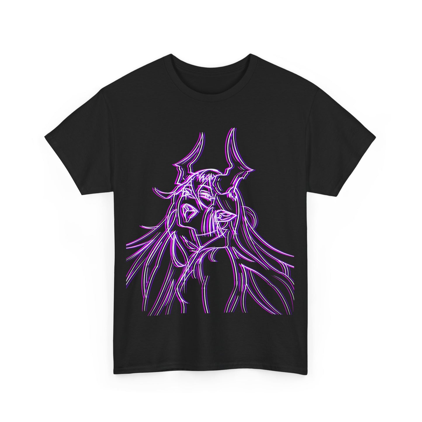 3D Rebel Anime Girl Cotton Tee