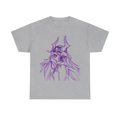 3D Rebel Anime Girl Cotton Tee