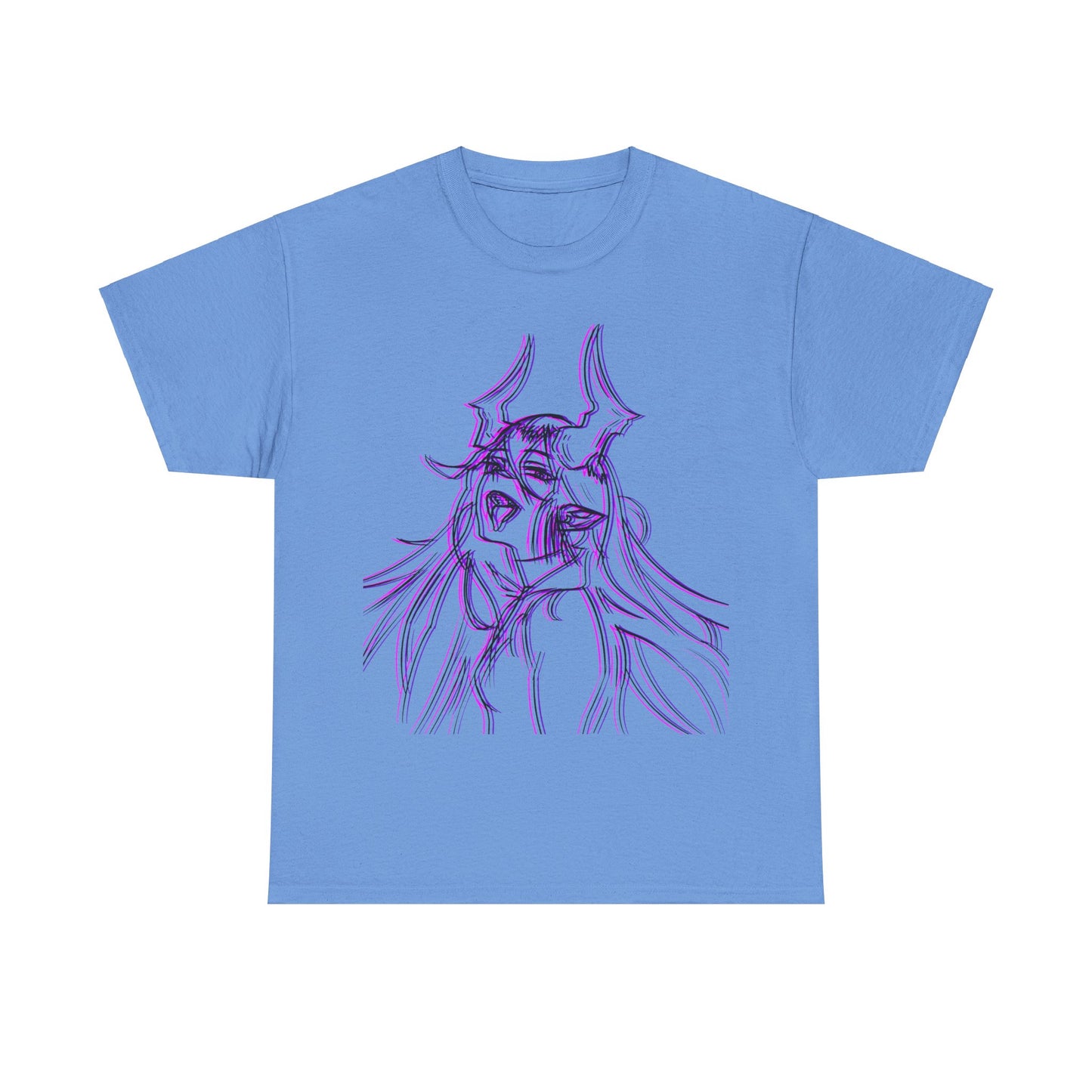 3D Rebel Anime Girl Cotton Tee