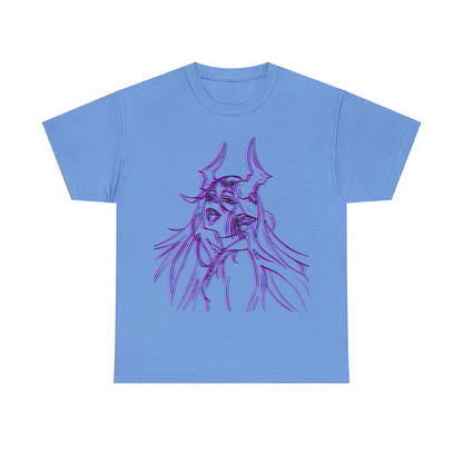 3D Rebel Anime Girl Cotton Tee