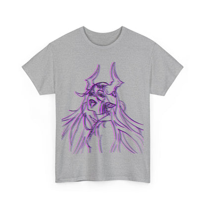 3D Rebel Anime Girl Cotton Tee