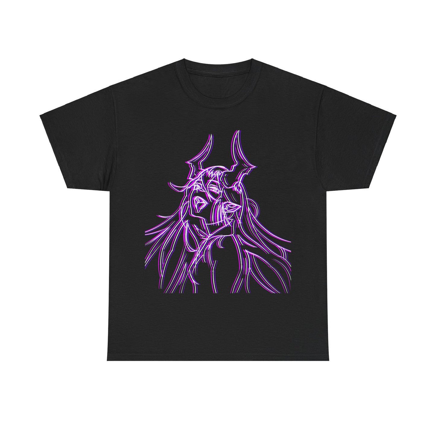 3D Rebel Anime Girl Cotton Tee