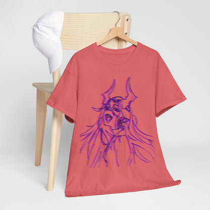 3D Rebel Anime Girl Cotton Tee