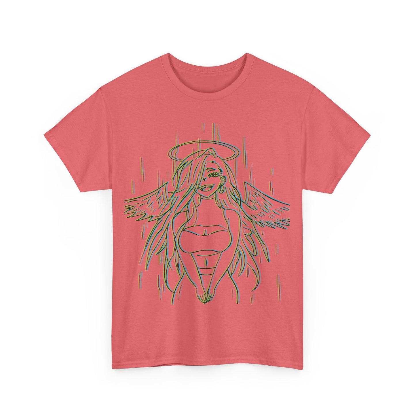 3D Anime Angel Girl Cotton Tee