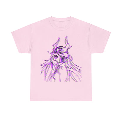 3D Rebel Anime Girl Cotton Tee