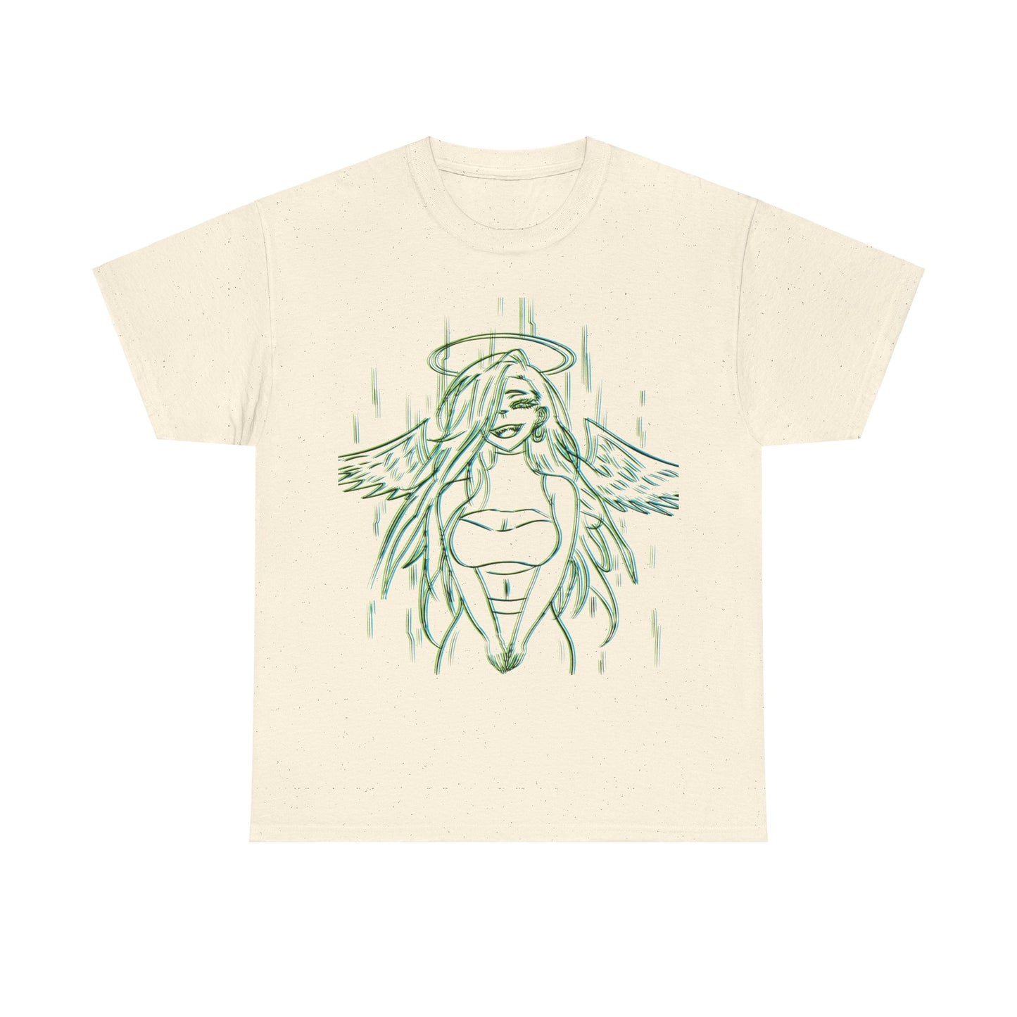 3D Anime Angel Girl Cotton Tee