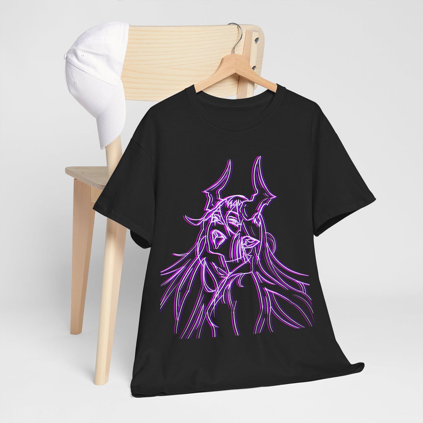 3D Rebel Anime Girl Cotton Tee