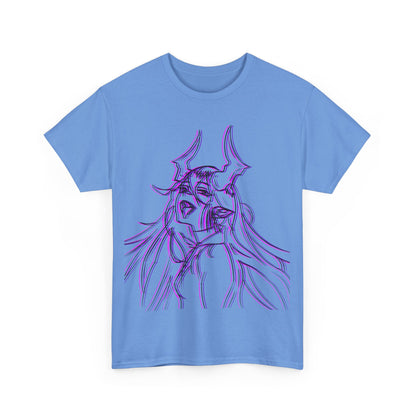 3D Rebel Anime Girl Cotton Tee