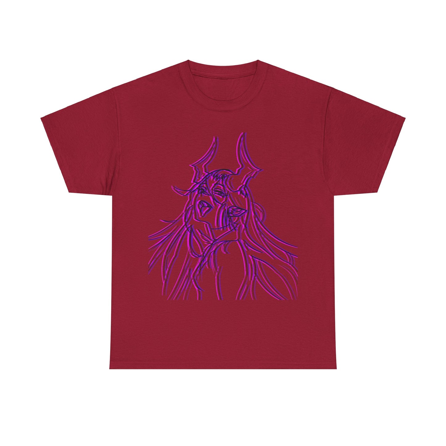 3D Rebel Anime Girl Cotton Tee