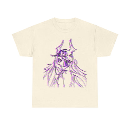 3D Rebel Anime Girl Cotton Tee