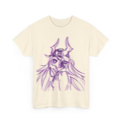 3D Rebel Anime Girl Cotton Tee