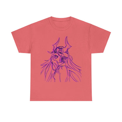 3D Rebel Anime Girl Cotton Tee