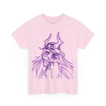 3D Rebel Anime Girl Cotton Tee